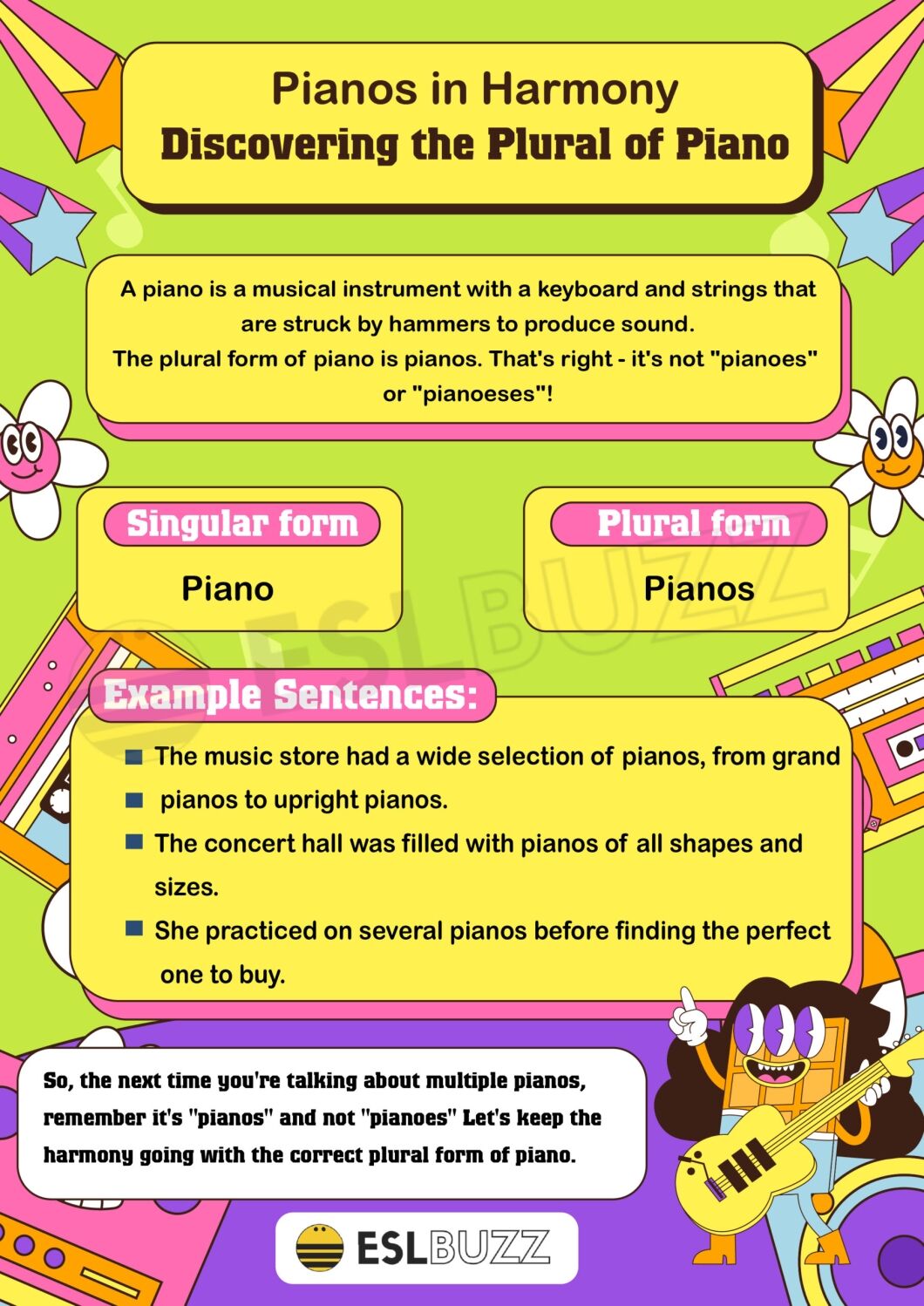 Is Piano a Plural