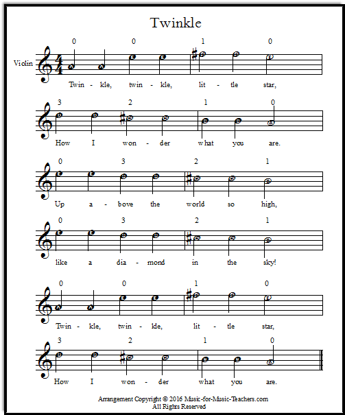 How Do You Play Twinkle Twinkle Little Star on Violin  