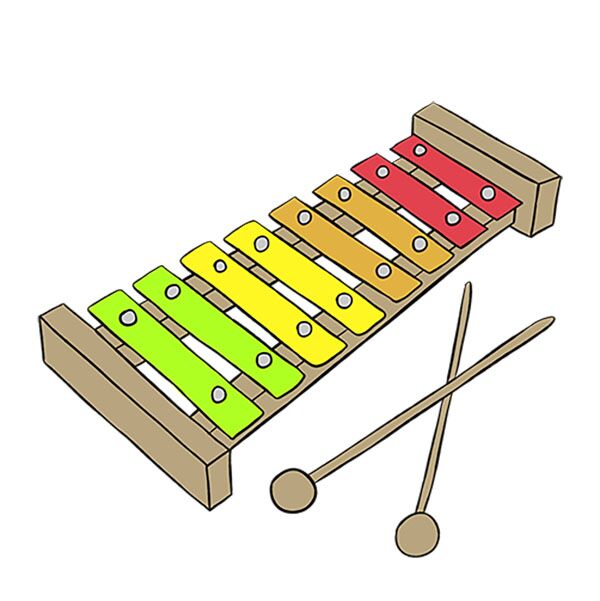 How to Draw a Xylophone