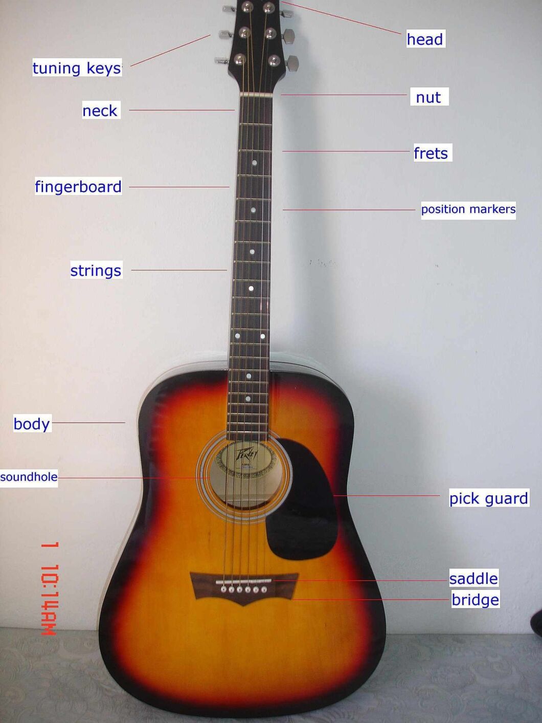 What are the Parts of an Acoustic Guitar  