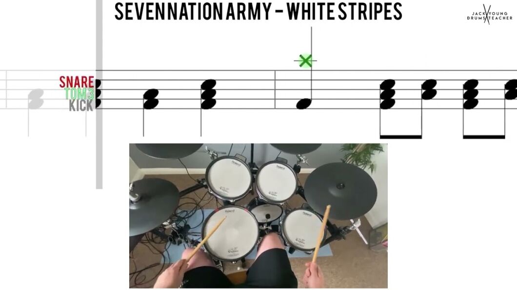 How to Play Seven Nation Army on Drums