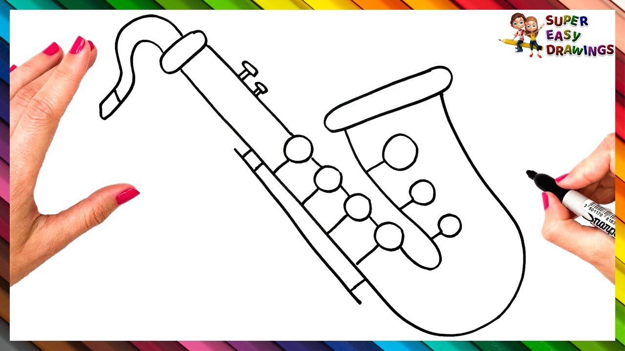 How to Draw a Saxophone  