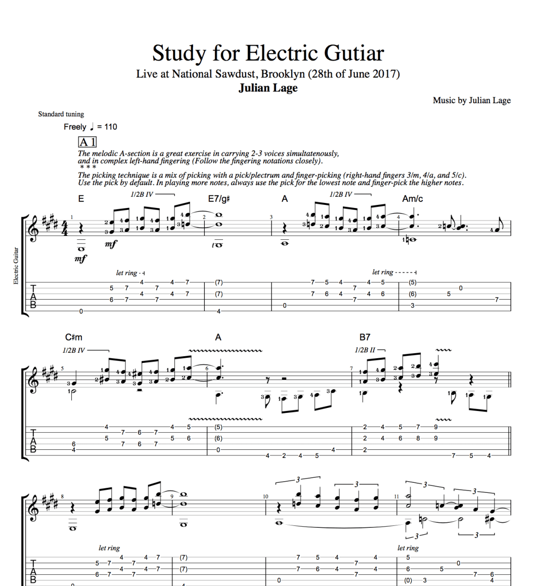What are Electric Guitar Tabs  