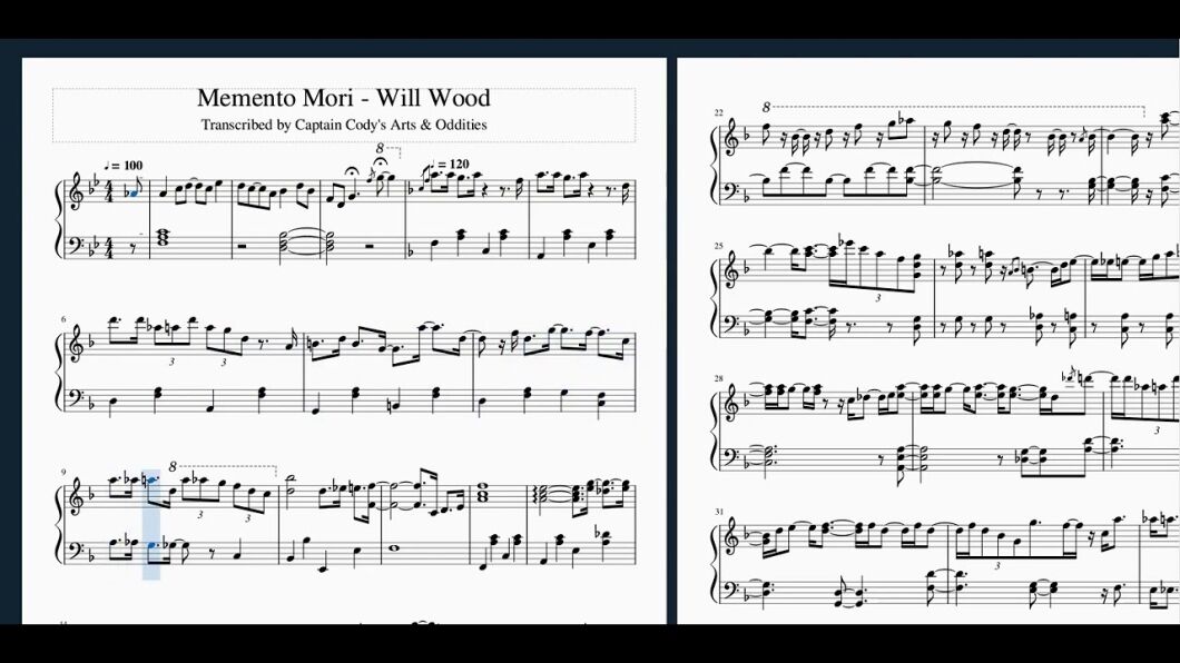 Will Wood Piano Sheet Music