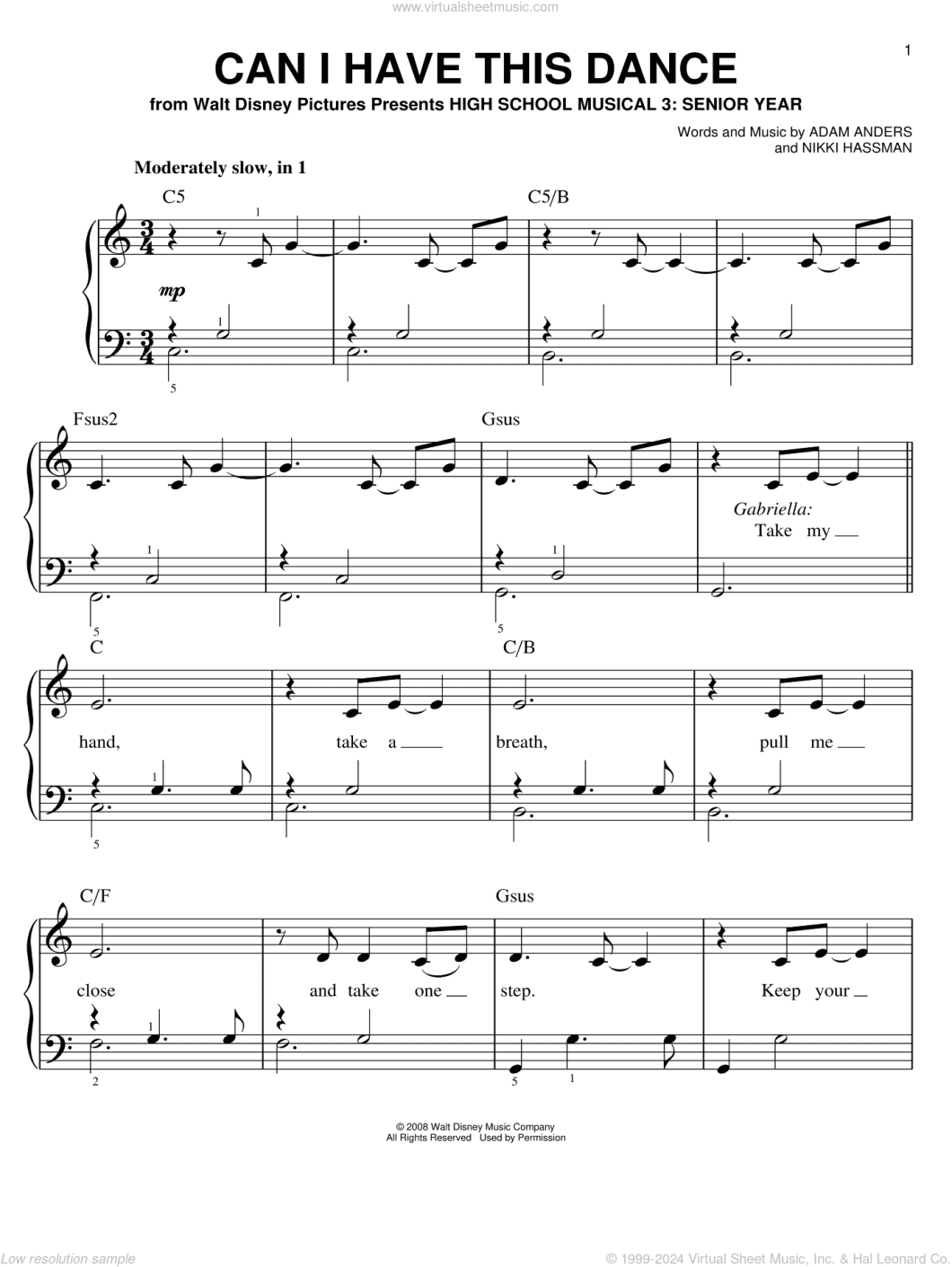Can I Have This Dance Piano Chords  