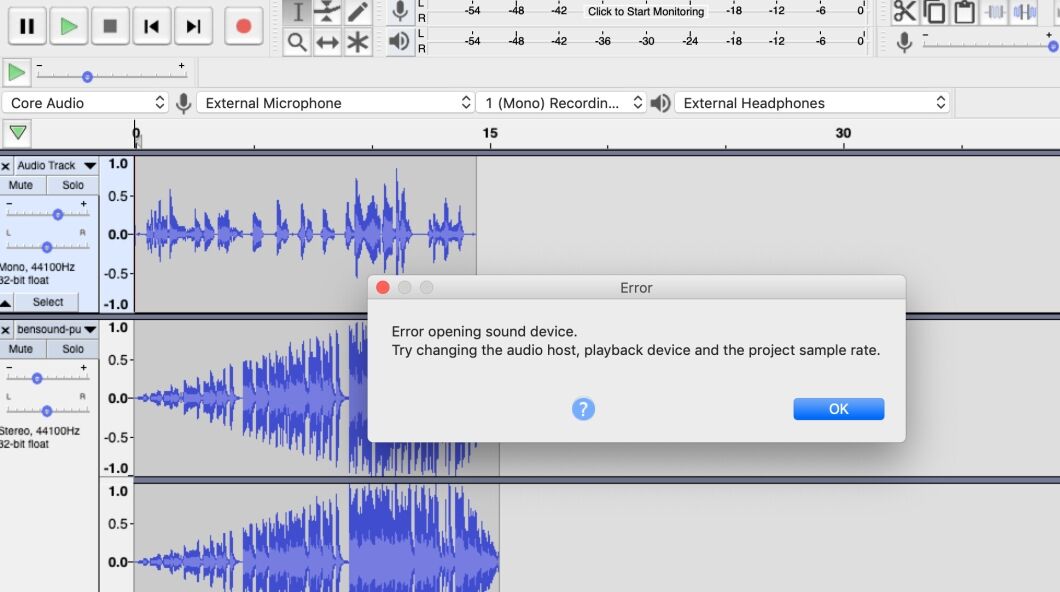 Why is Audacity Not Playing Through Headphones