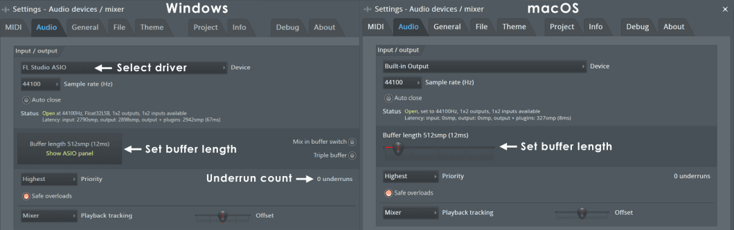 What is Buffer Length Fl Studio  